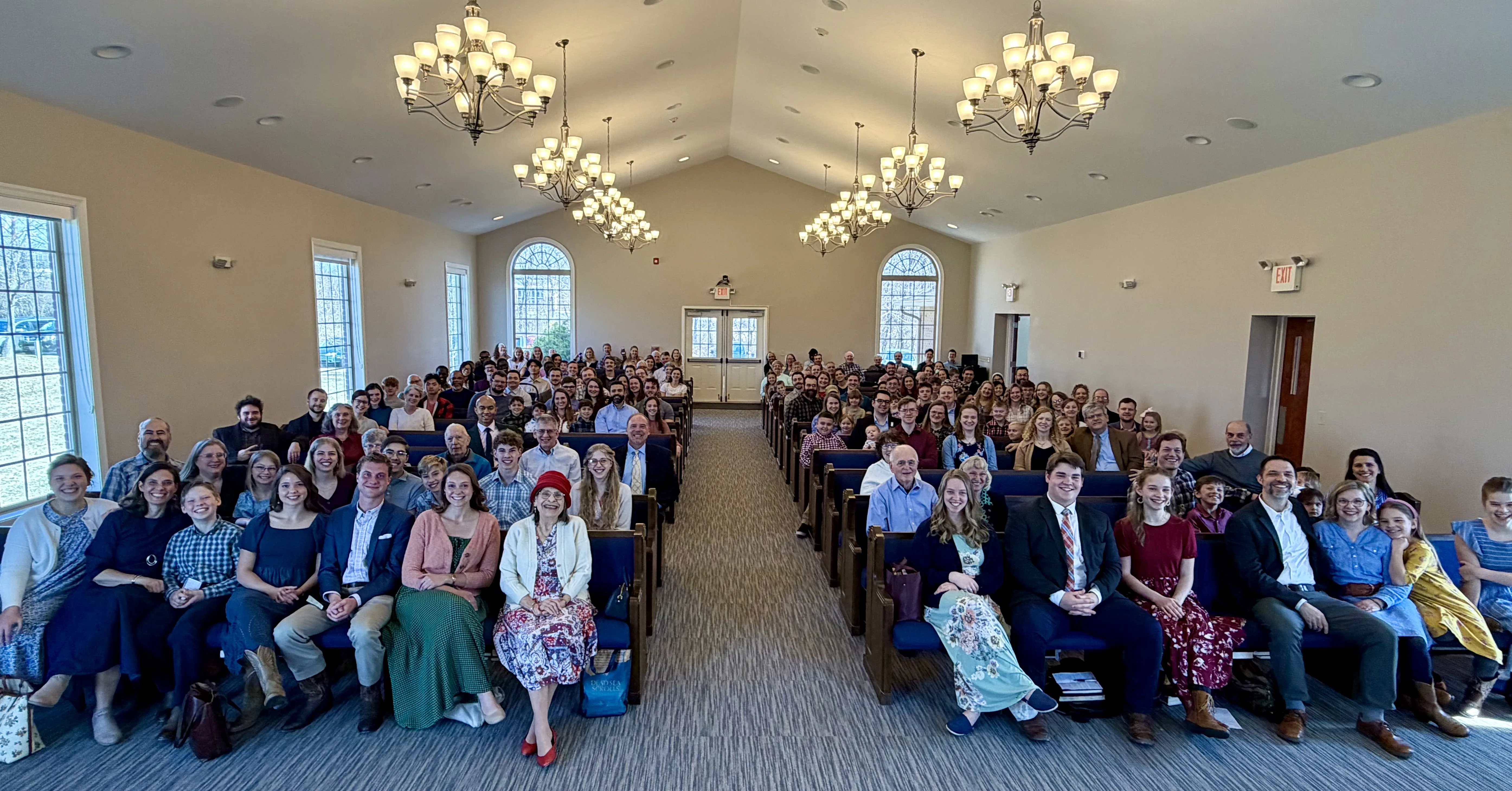 The congregation of Redeemer Church gathered for worship